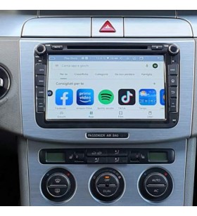 Autoradio Android Volkswagen Passat B6/B7 3C 2005-2014 Apple CarPlay 8 pollici
