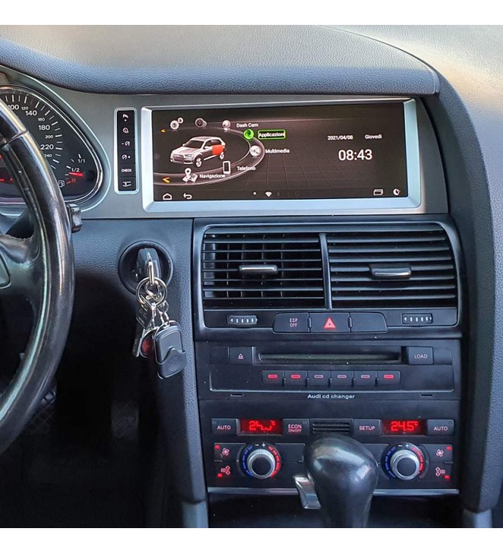 Autoradio Android Audi Q7 2005-2015 Apple CarPlay 10 pollici