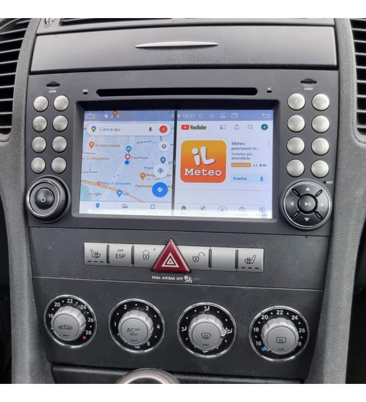 Autoradio Android Mercedes SLK R171 2004-2011 Apple CarPlay 7 pollici