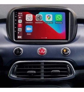 Autoradio Android Fiat 500X 2015-2022 Apple CarPlay 10 pollici