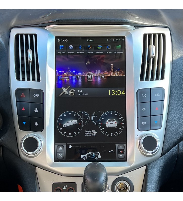 Autoradio Android Lexus RX 400h 2005-2009 Apple CarPlay 12,5 pollici