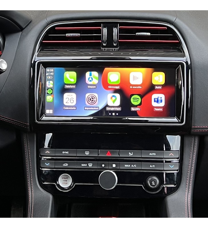 Autoradio Android Jaguar F-PACE X761 2016-2019 Apple CarPlay 10,25 pollici