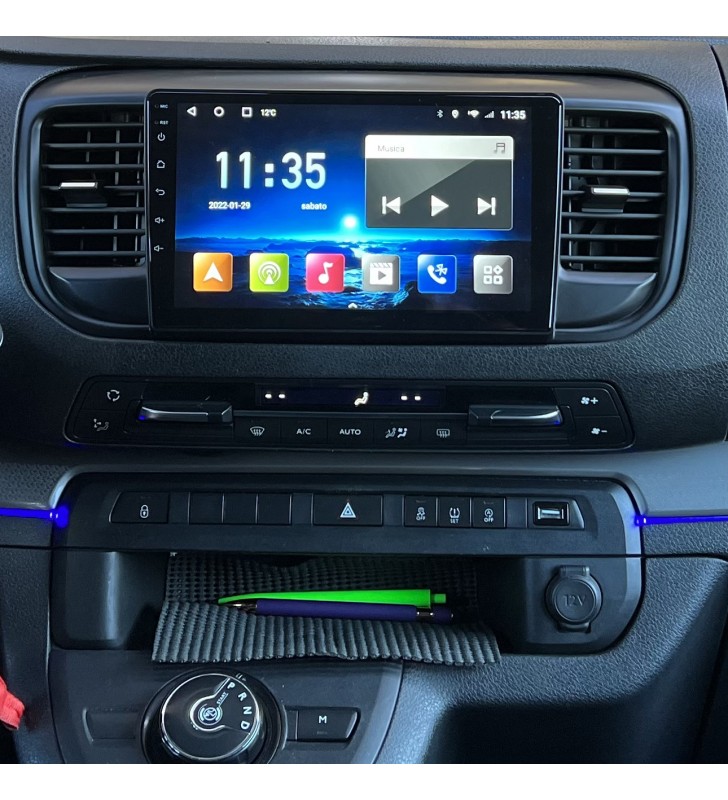 Autoradio Android Citroën Jumpy 2016-2021 Apple CarPlay 10 pollici