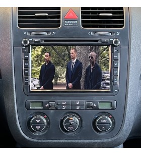 Autoradio Android Volkswagen Golf 5 1K 2003-2008 Apple CarPlay 8 pollici
