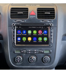 Autoradio Android Volkswagen Golf 5 1K 2003-2008 Apple CarPlay 8 pollici