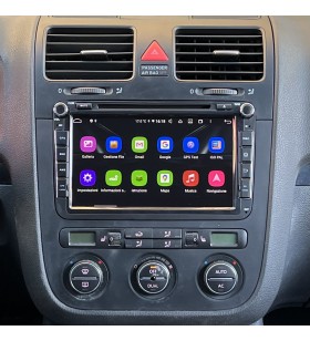 Autoradio Android Volkswagen Golf 5 1K 2003-2008 Apple CarPlay 8 pollici