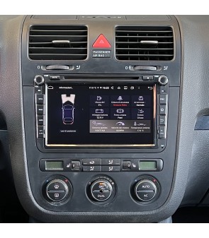 Autoradio Android Volkswagen Golf 5 1K 2003-2008 Apple CarPlay 8 pollici