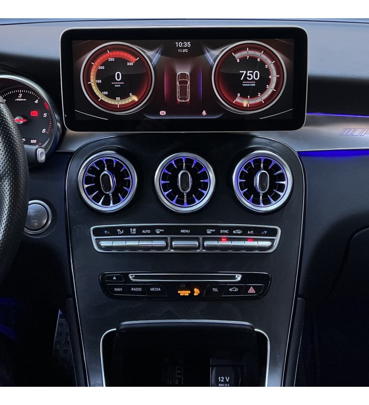 Autoradio Android Mercedes GLC X253 C253 2015-2022 Apple CarPlay 12,3 pollici